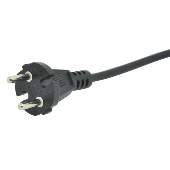 China Factory VDE Pins European Tipo 2 Cable de alimentaci&oacute;n redondo de CA redondo
