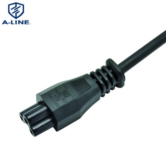 Cable de extensión de potencia de Schuko AC de 3 pines con conector C5