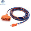 America Outdoor Power Extension Leads Plug 3 Cables 14Awg Usado en América del Sur Colombia Market 15A 125V
