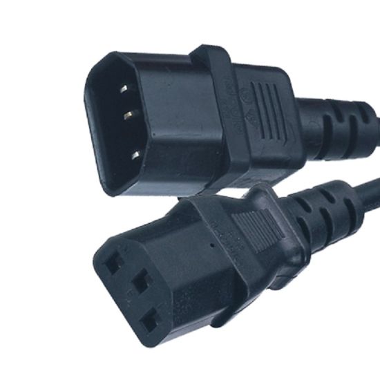 Cable de extensión de alimentación de CA de conector C13 y C14 aprobado por UL