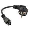 Cable de extensión de potencia de Schuko AC de 3 pines con conector C5