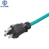 Cable de extensión de 10 pies US 3 NEMA 5-15P Cable de alimentación masculino a femenino utilizado en America Market/American Extension Cable