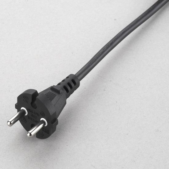 China Factory VDE Pins European Tipo 2 Cable de alimentaci&oacute;n redondo de CA redondo