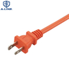 Fábrica Al por mayor US 13A 125V 2 pin Cable de alimentación de Cul Cul con lámpara de trabajo