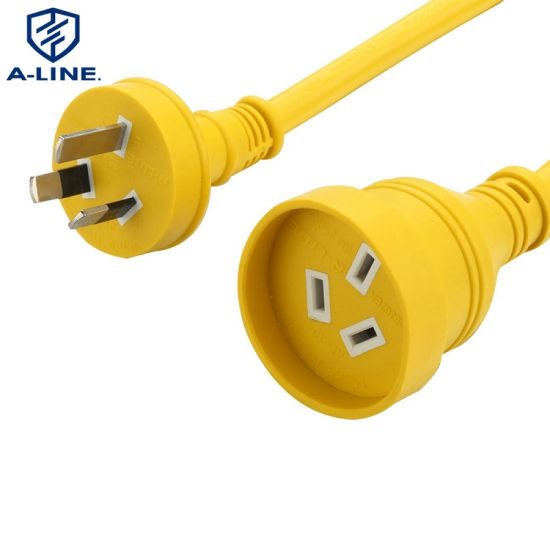 15A 250V Australian Three Pins Extensión de servicio pesado CordH07VV-F 3*1.5 mm2 con certificación SAA 