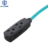 Cable de extensión de 10 pies US 3 NEMA 5-15P Cable de alimentación masculino a femenino utilizado en America Market/American Extension Cable