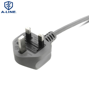 Venta caliente 3 pin PVC Proveedor de cable de alimentación del Reino Unido aislado
