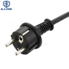 Cable de alimentación de AC aprobado por VDE IP 44 Pins 3 Pins AC