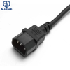 Cable de extensión de alimentación de CA de conector C13 y C14 aprobado por UL