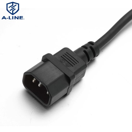 Cable de extensión de alimentación de CA de conector C13 y C14 aprobado por UL