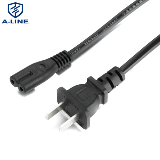 Cable de alimentación de 2 pines aprobado por UL con conector C7
