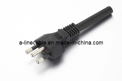 Tapón de cable de alimentación de tres alfileres suizos