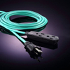 Cable de extensión al aire libre impermeable de EE. UU. 3 salidas de alimentación