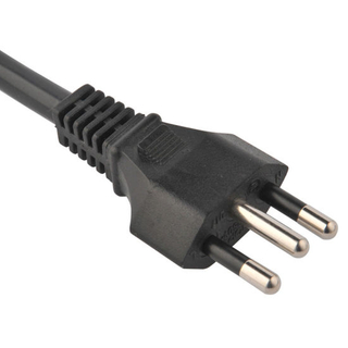 Cable de alimentación de CA con enchufe de 3 pines, cables de alimentación de electrodomésticos Brasil