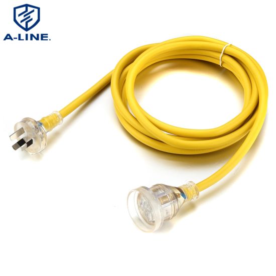 H07VV-F 1.5 mm2 Australia Mains enchufe a cables de alimentación de extremo libre Cable de extensión eléctrica