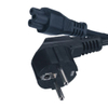 Cable de extensión de potencia de Schuko AC de 3 pines con conector C5