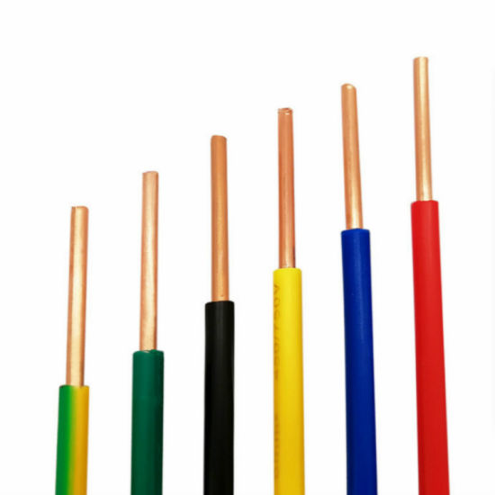 Fabricante profesional VDE 450/750V Rollo de alambre eléctrico de cobre aislado de PVC