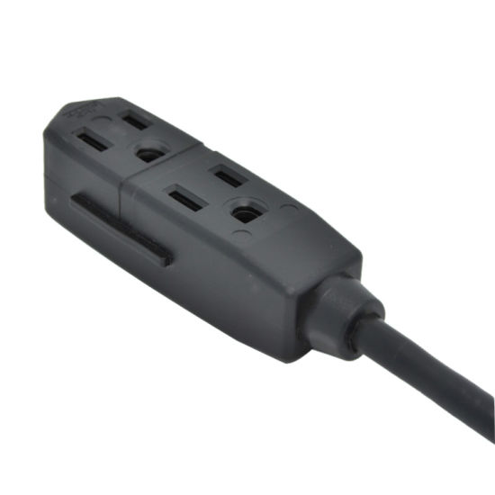 Cable de extensión de 10 pies US 3 NEMA 5-15P Cable de alimentación masculino a femenino utilizado en America Market/American Extension Cable