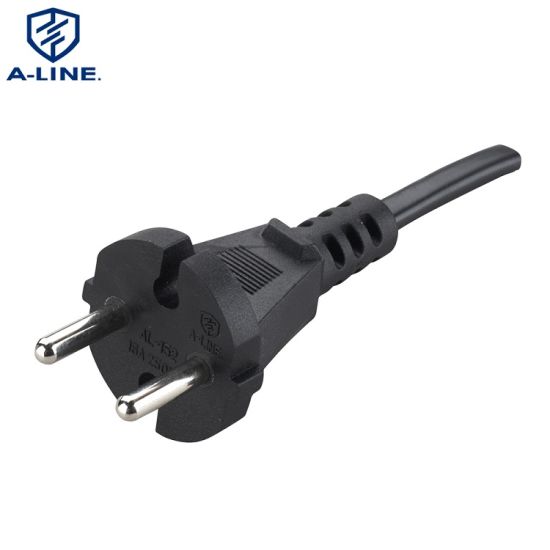 China Factory VDE Pins European Tipo 2 Cable de alimentaci&oacute;n redondo de CA redondo