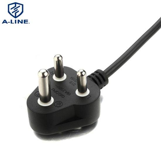 Sudáfrica 3 pin 16A Cable de alimentación de 250 V