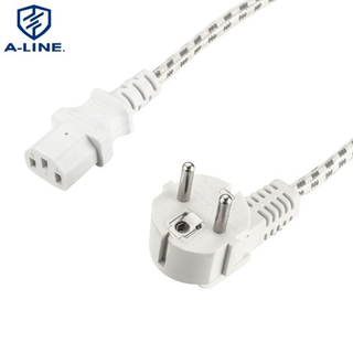 Aprobaci&oacute;n de OEM VDE European 3pins enchufe con cable trenzado