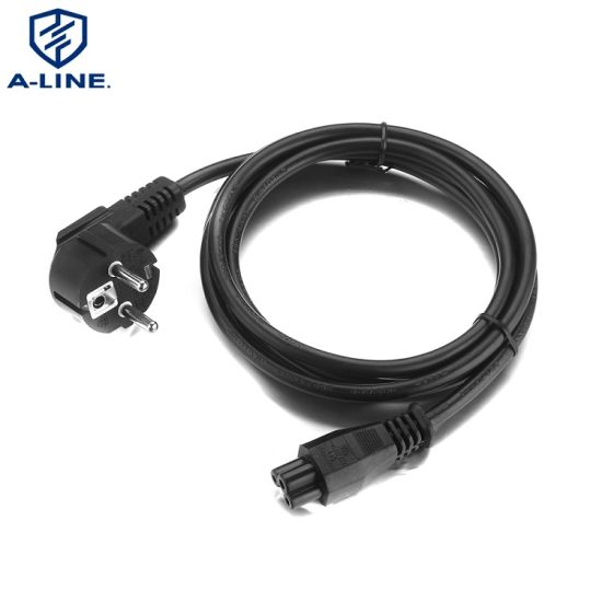 Cable de extensión de potencia de Schuko AC de 3 pines con conector C5