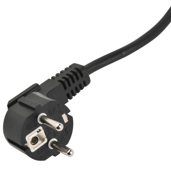 Cable de extensión de potencia de Schuko AC de 3 pines con conector C5