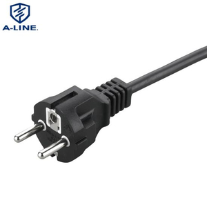 VDE Aprobación European 3 pines Cable de extensión de potencia recta