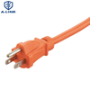 Cable de extensión de 10 pies US 3 NEMA 5-15P Cable de alimentación masculino a femenino utilizado en America Market/American Extension Cable