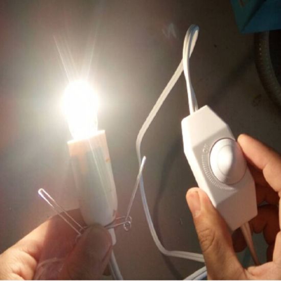 Cable de alimentación de la lámpara de EE. UU. Con interruptor de atenuación