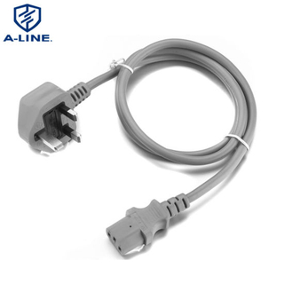 Muestra gratuita UK 250V Cable de alimentación de CA de extensión de 3 pines