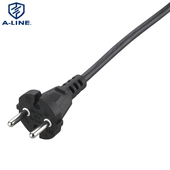 China Factory VDE Pins European Tipo 2 Cable de alimentaci&oacute;n redondo de CA redondo