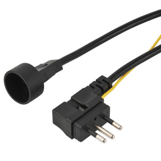 Brasil tres alfileres con conector