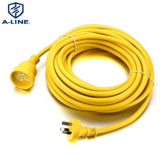 15M SAA Australian15A Extensión de servicio pesado H07VV-F 3*1.5 mm2 con luz LED